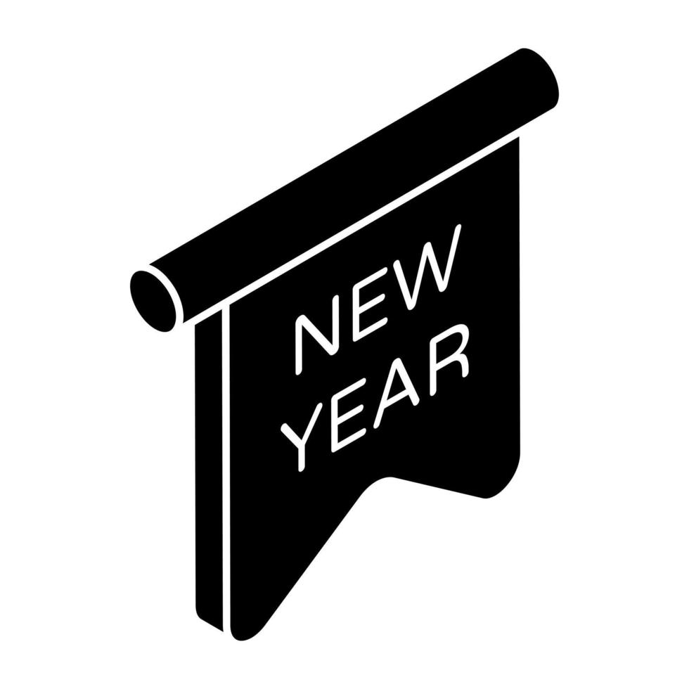 Vector design of new year banner