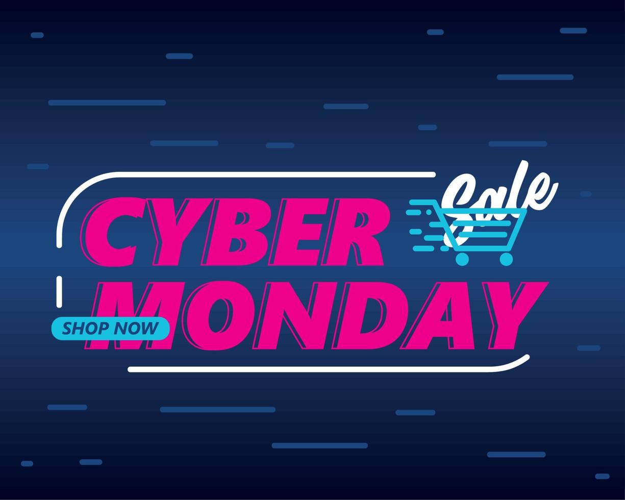 Venta de Cyber Monday vector