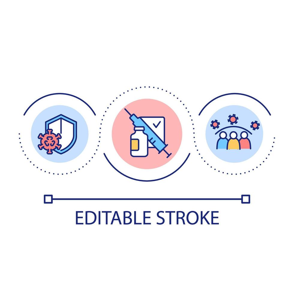 icono de concepto de bucle de medidor de servicios públicos. sistema de  medición del consumo de