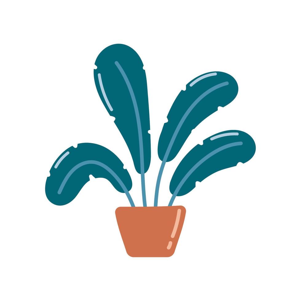 houseplant isolated icon vector