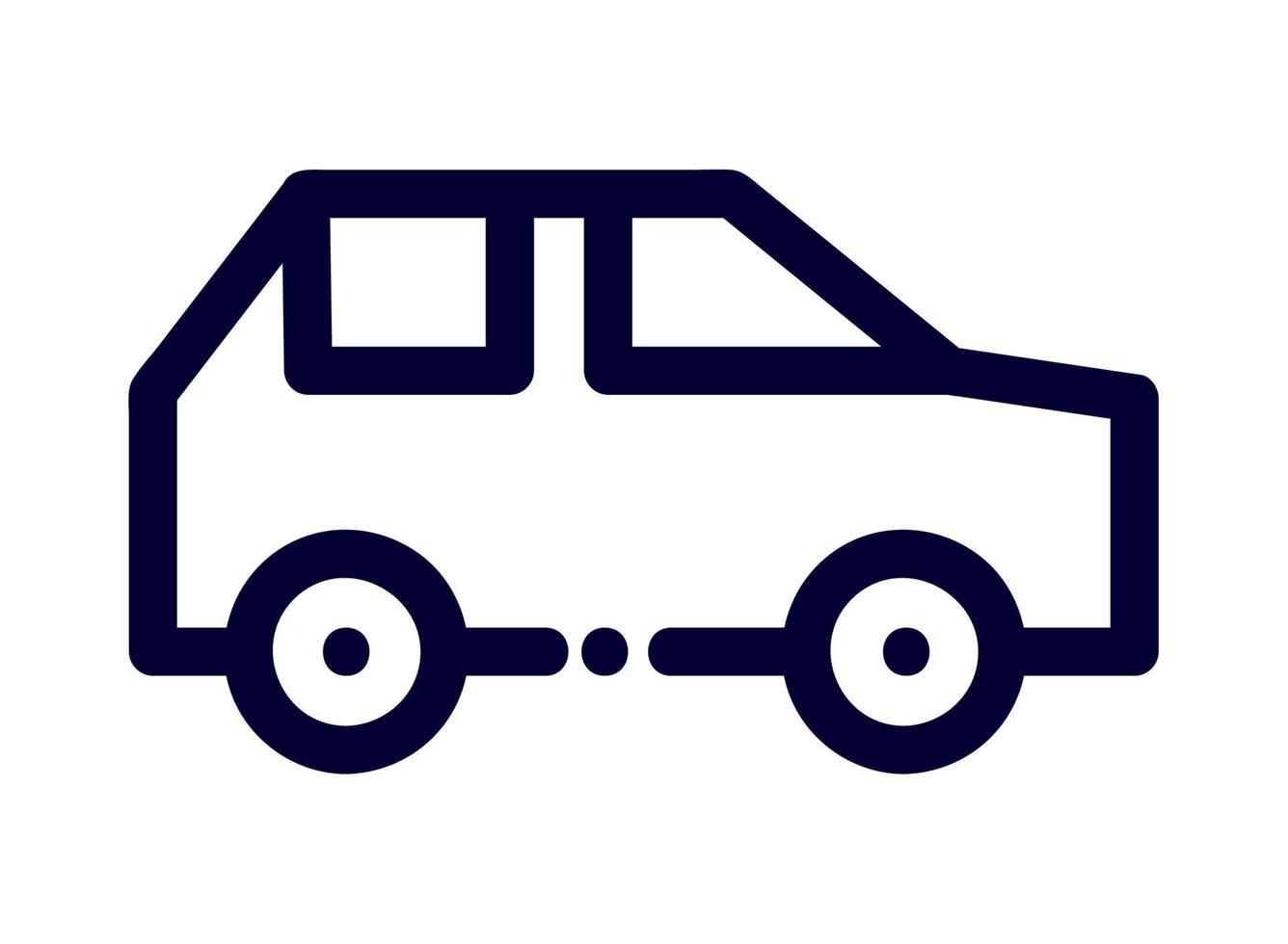linear transport compact car vector