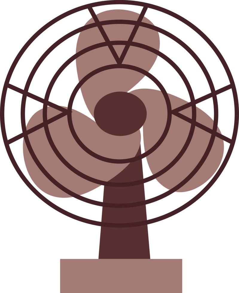 Small fan, illustration, vector on white background.