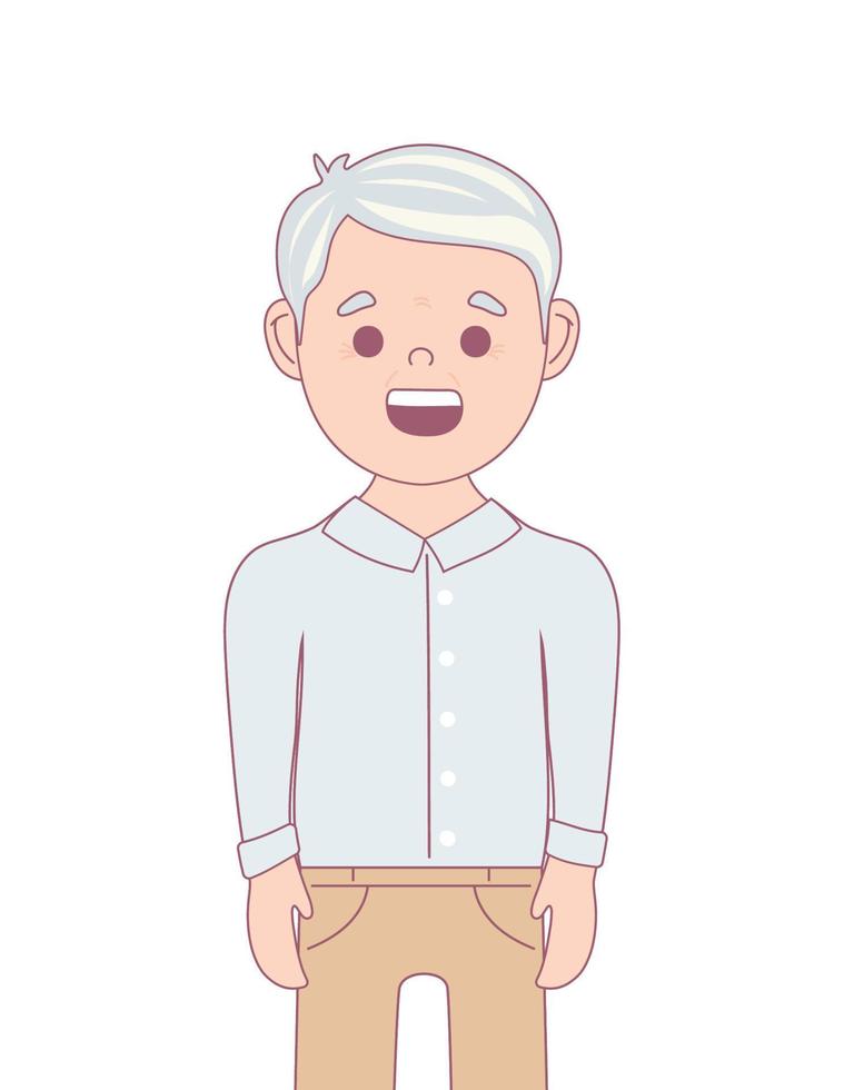 old man avatar vector