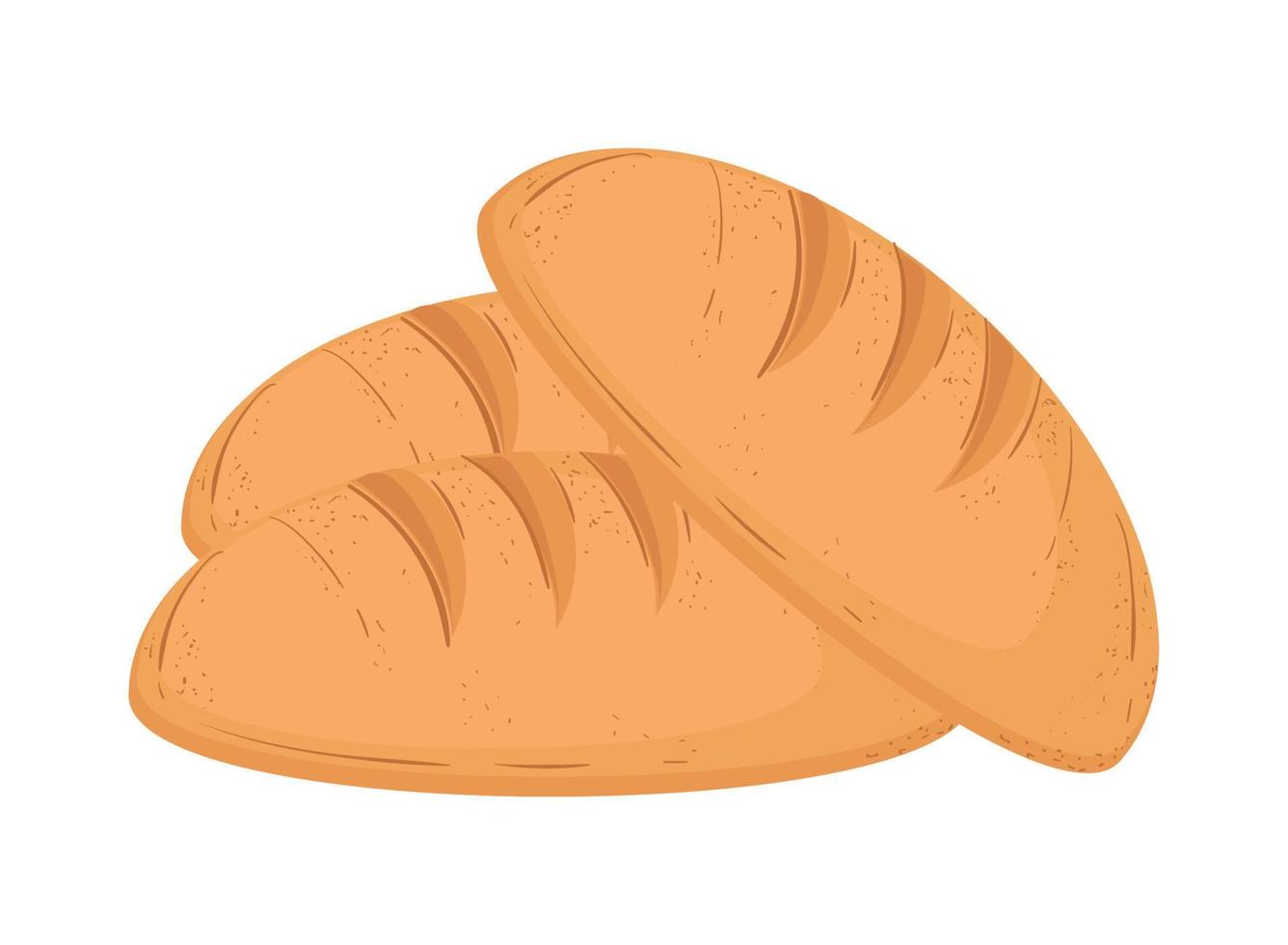 fresh bread icon vector