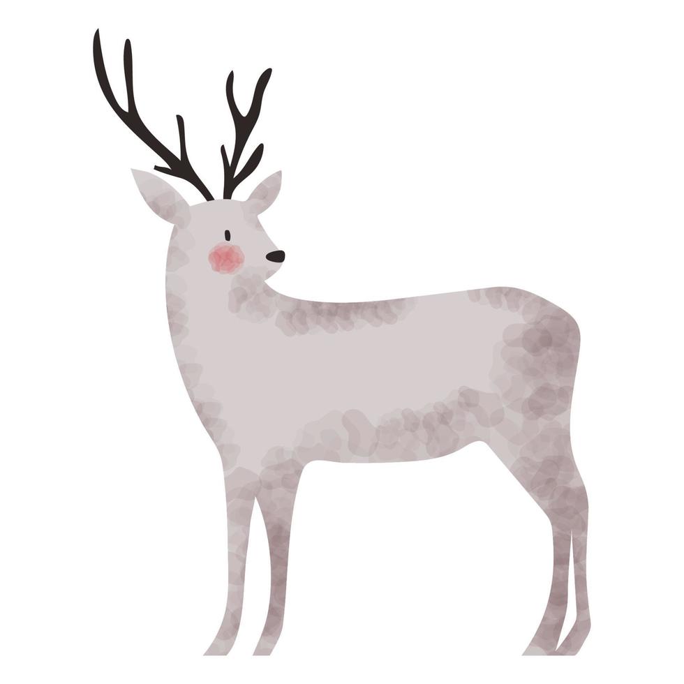 deer winter animal vector