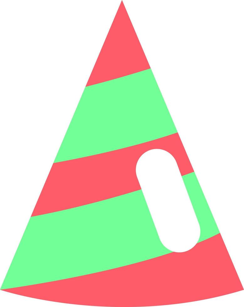 Birthday hat, illustration, vector, on a white background. vector