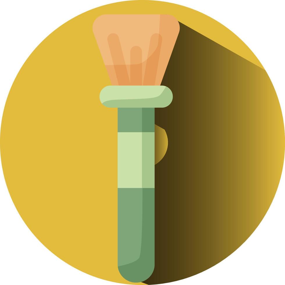 Face brush, illustration, vector, on a white background. vector