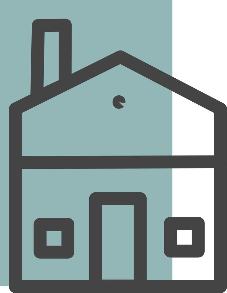 Craftsman home, illustration, vector, on a white background. vector