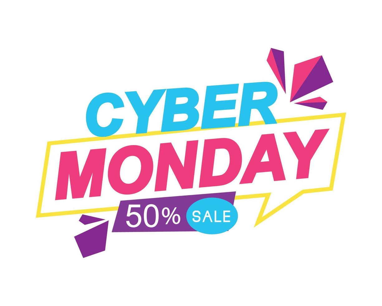cyber monday sale offer vector