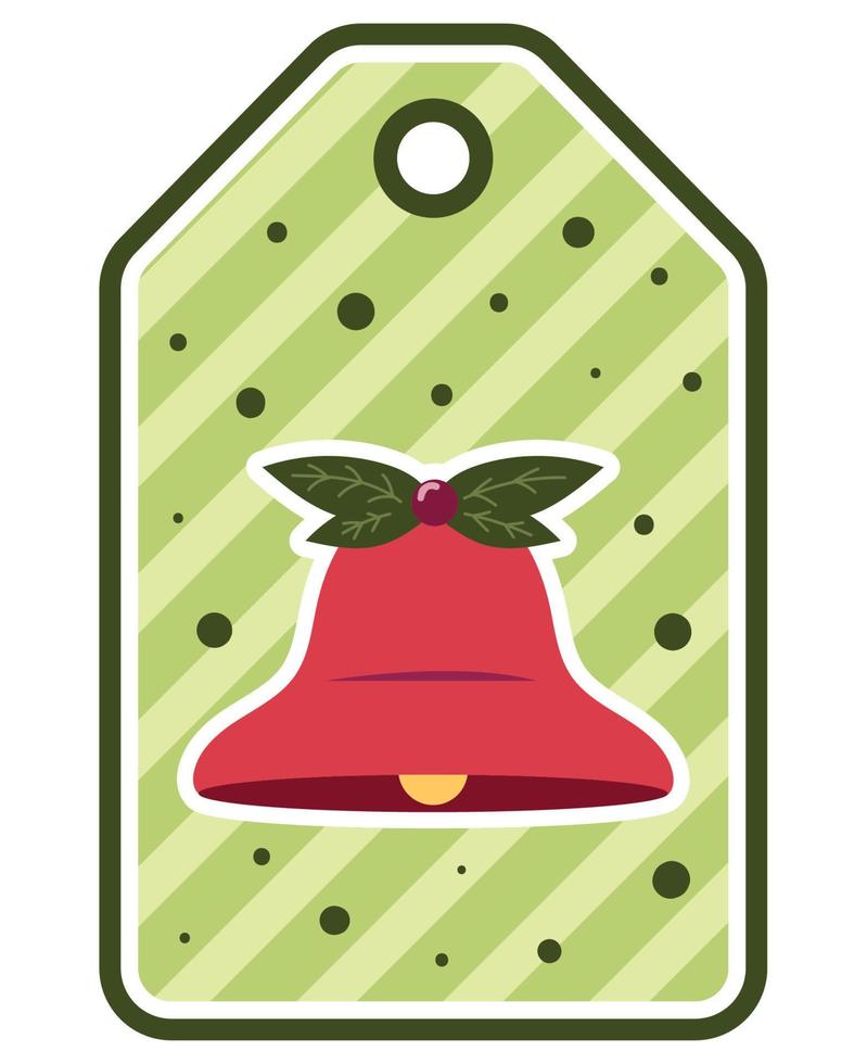 christmas bell deal vector