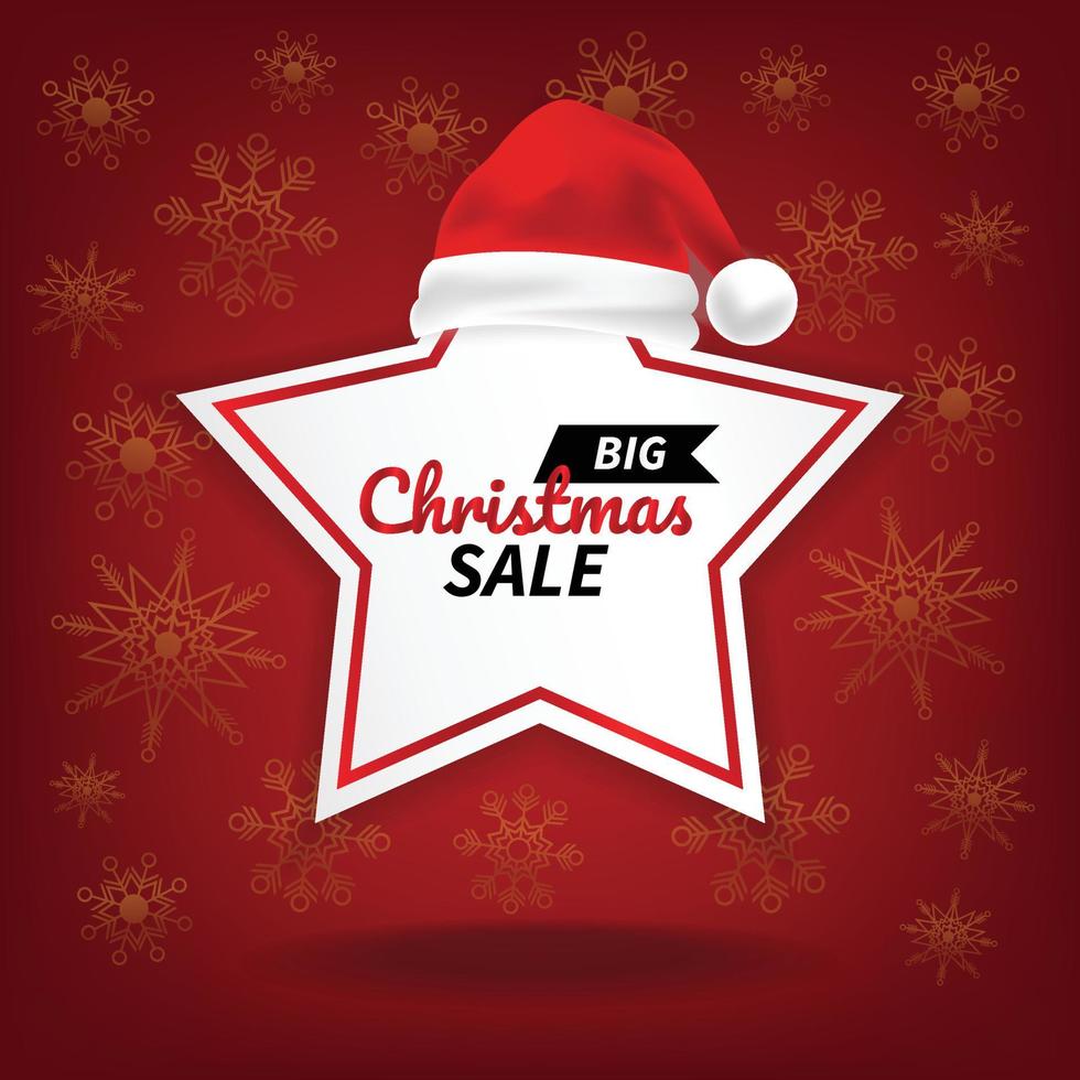 christmas sale star price tag template red background 13792085 Vector Art at Vecteezy