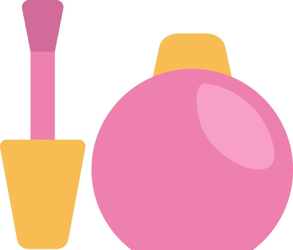 Make up nail polish, illustration, vector on a white background.