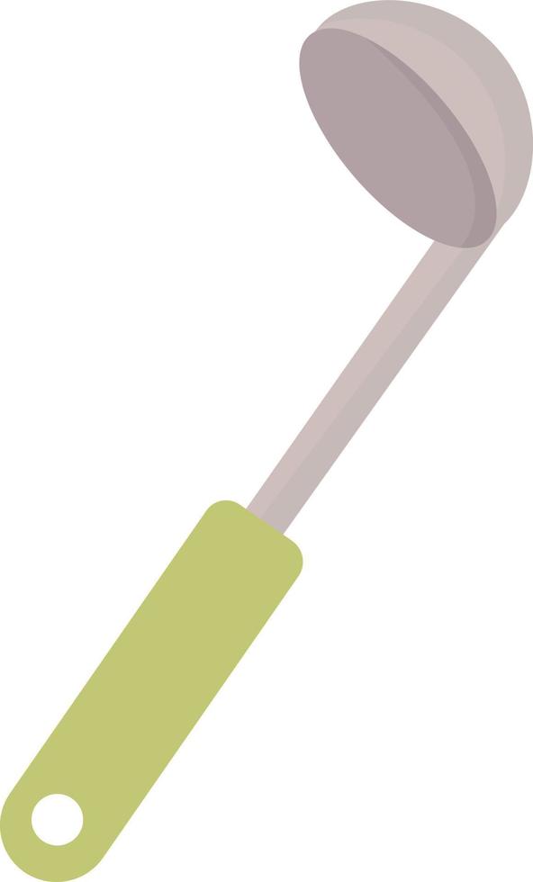 Green scoop, illustration, vector on white background.