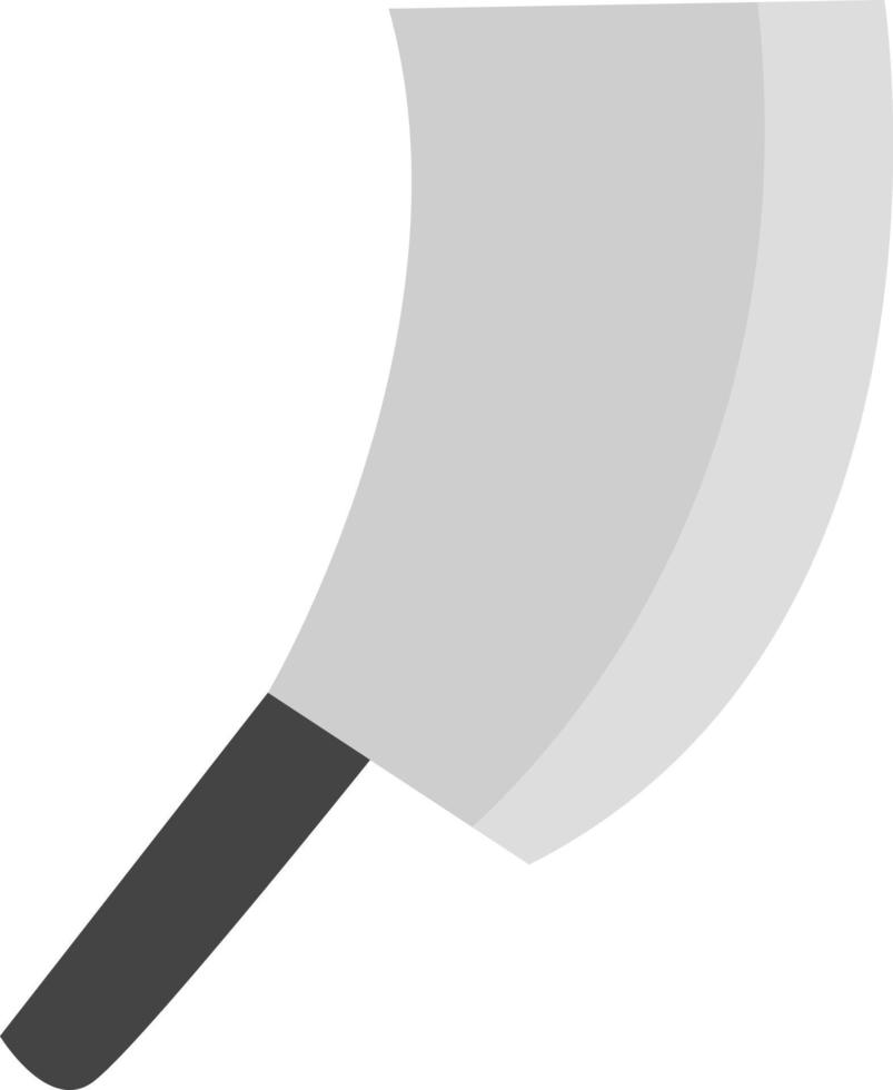 cuchillo grande, ilustración, vector sobre fondo blanco.