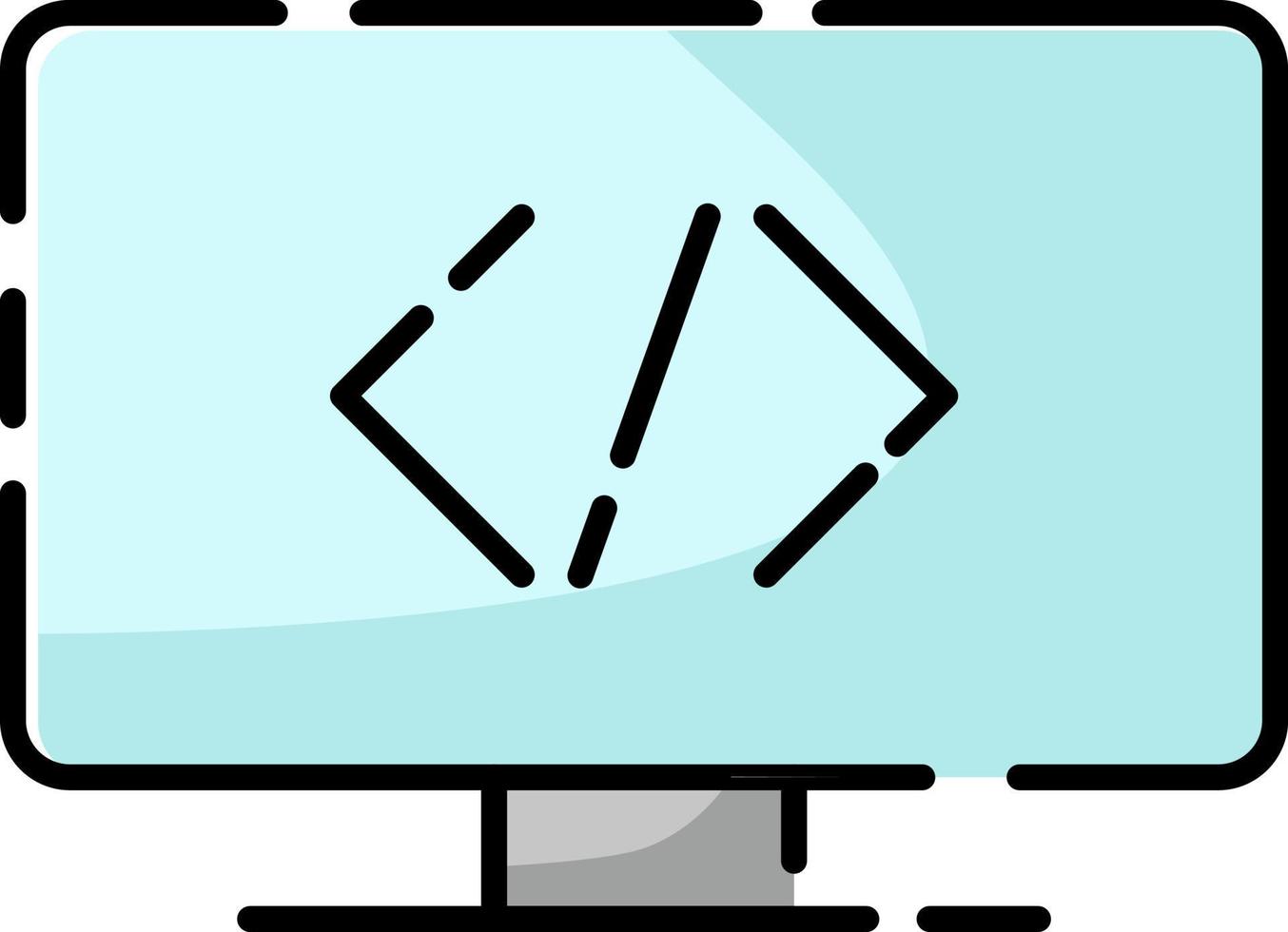 IT subject, illustration, vector on a white background.