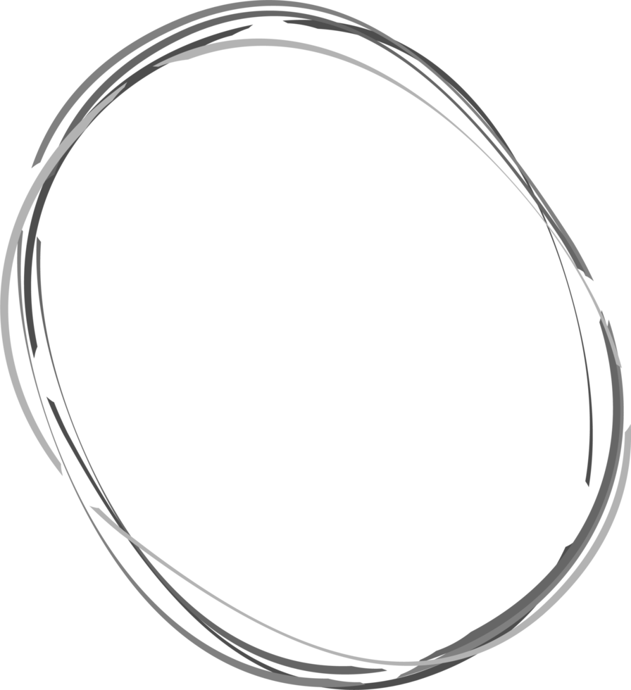 Round frame, a set of randomly overlapping curves png