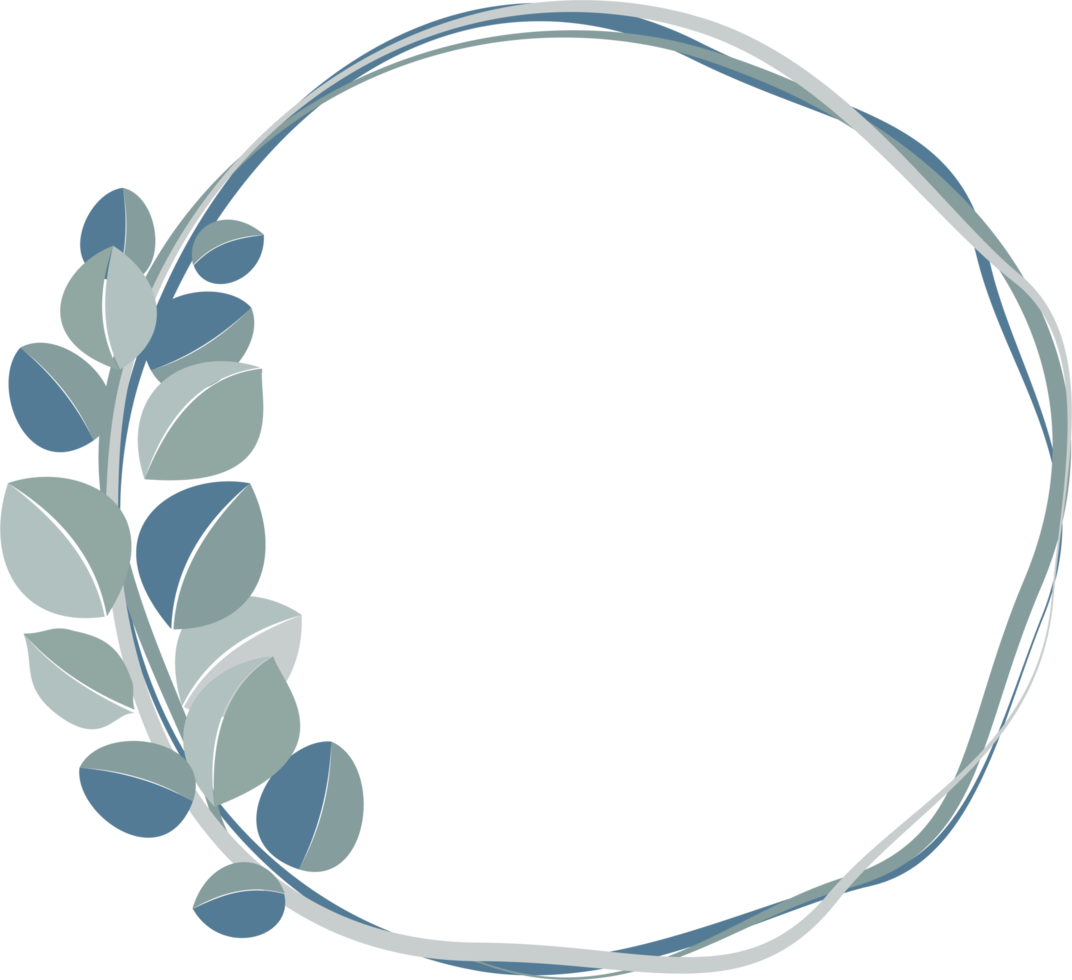 A circular frame of tree branches used for decoration 3 png