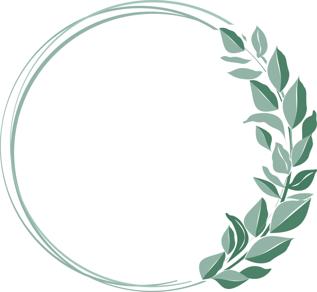 A circular frame of tree branches used for decoration 5 png
