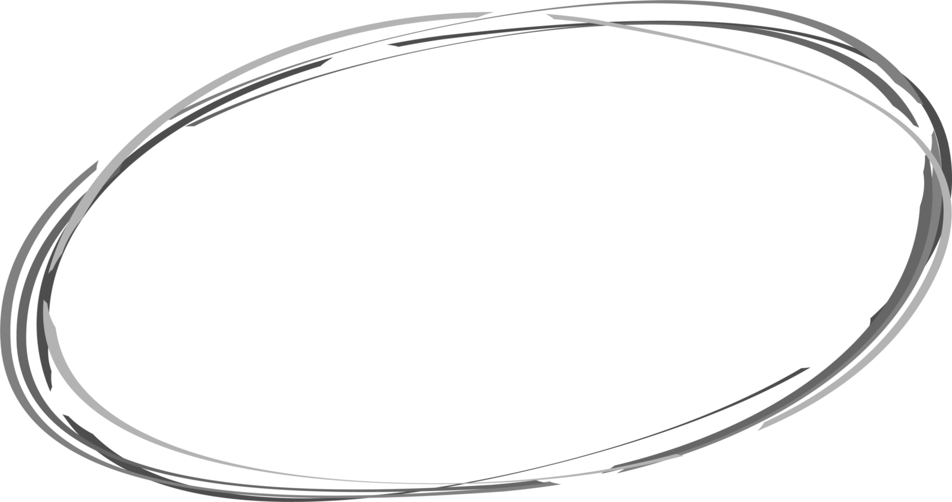 Round frame, a set of randomly overlapping curves 3 png