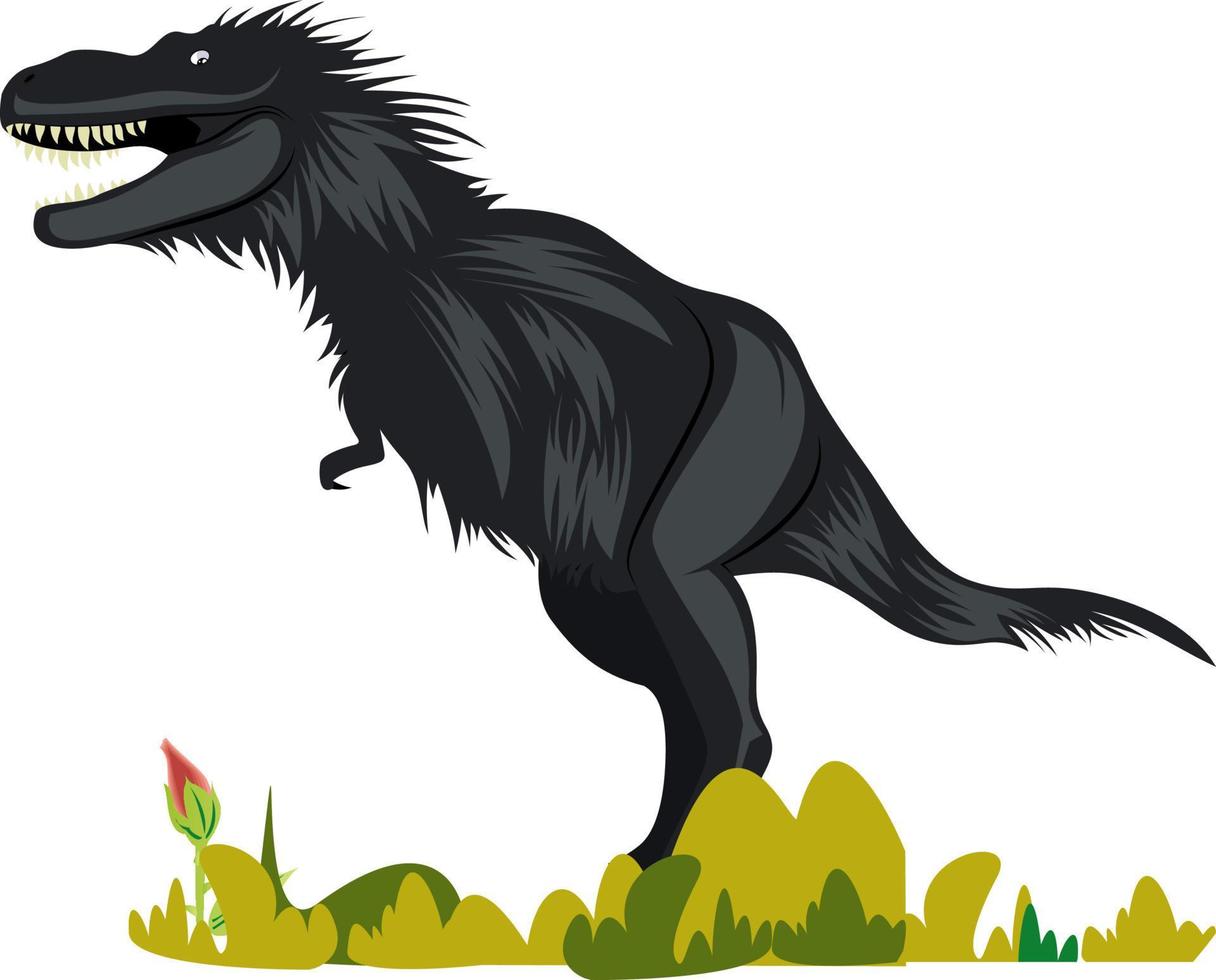 Gorgosaurus, illustration, vector on white background.