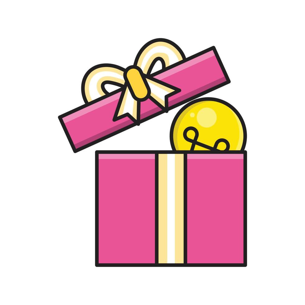 gift idea vector illustration on a background.Premium quality symbols.vector icons for concept and graphic design.