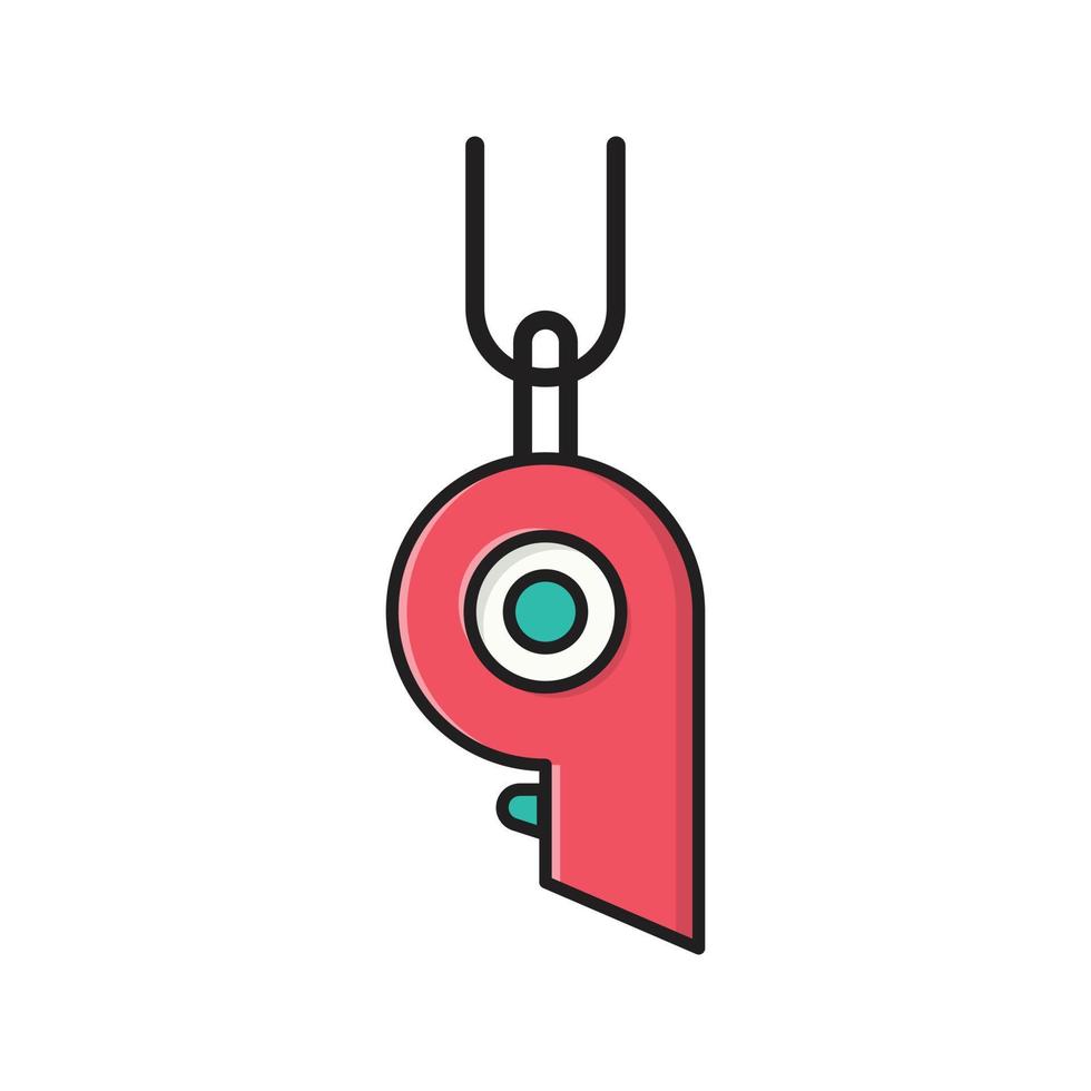 whistle vector illustration on a background.Premium quality symbols.vector icons for concept and graphic design.