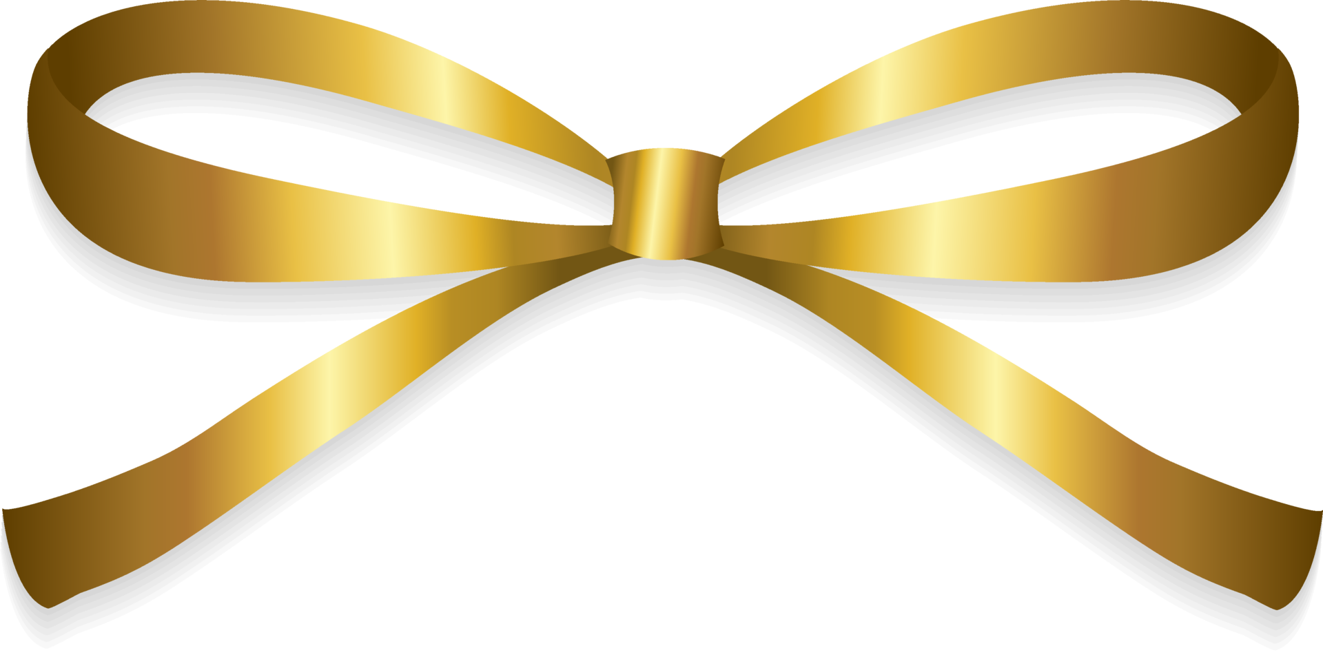 isolate gold ribbon bow 13793097 PNG