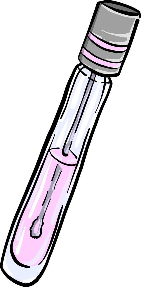 Lip gloss , illustration, vector on white background