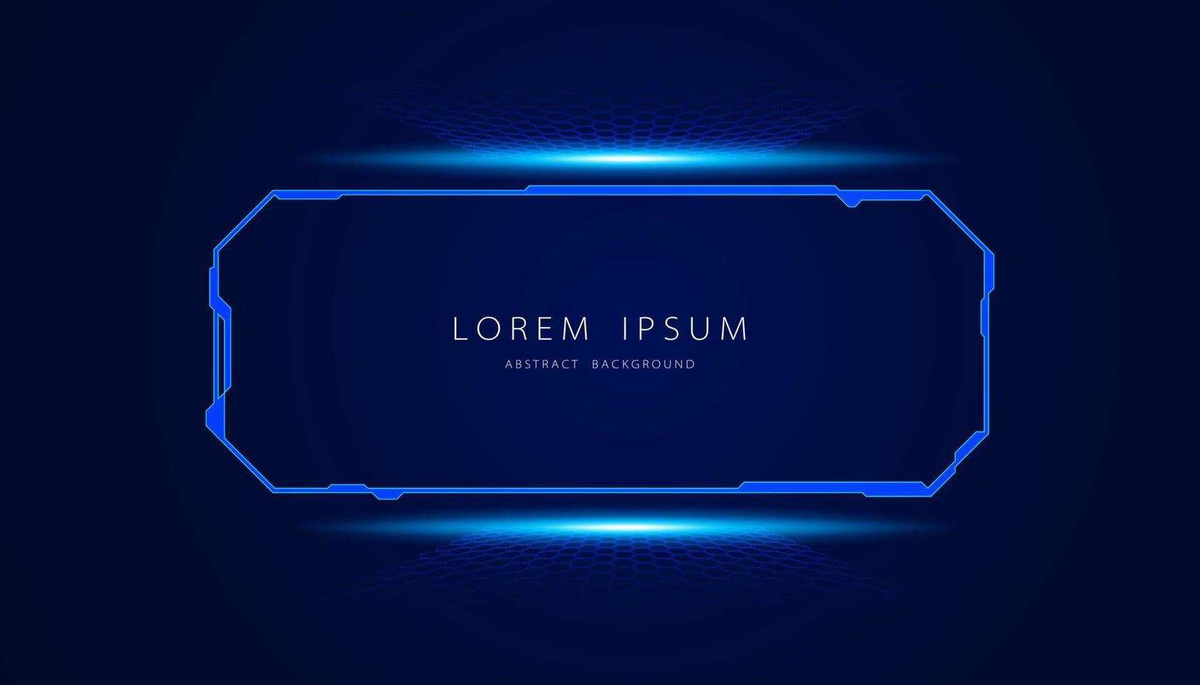 abstract technology ui futuristic concept hud interface hologram copy space of digital innovation on hi tech future design background vector