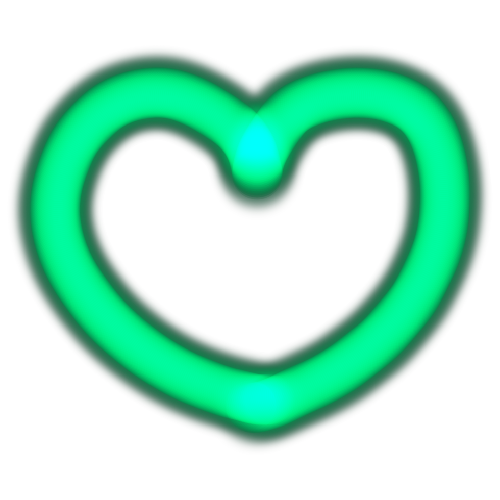 Free Heart neon. Modern neon glowing heart banner. Abstract neon heart