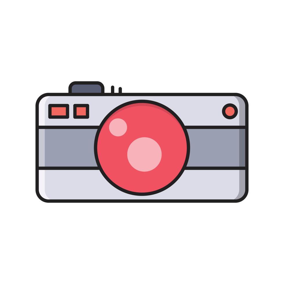 camera vector illustration on a background.Premium quality symbols.vector icons for concept and graphic design.