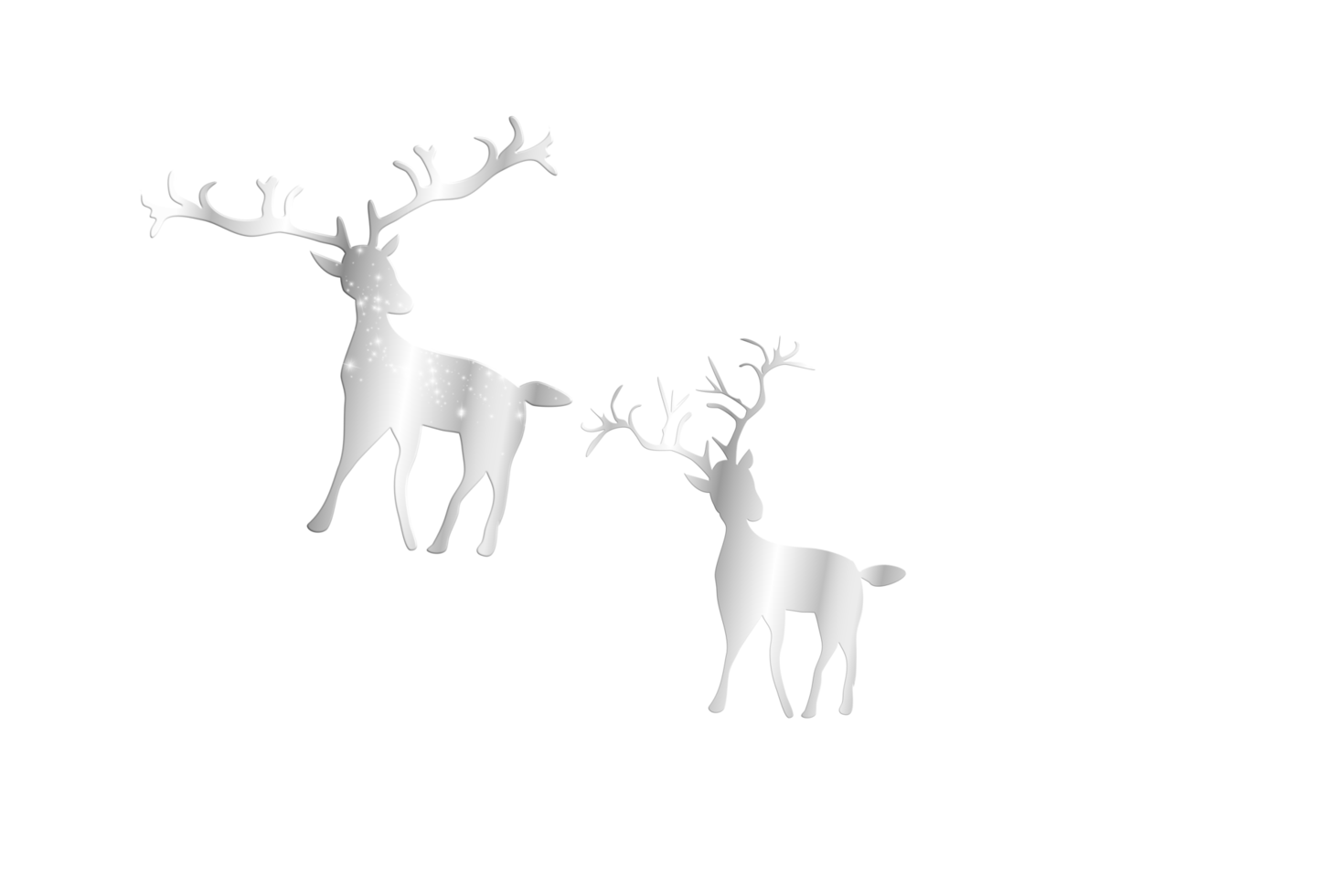 Luxury Male and female Deer Royalty Clipart Glow in The Dark Free Transparent png