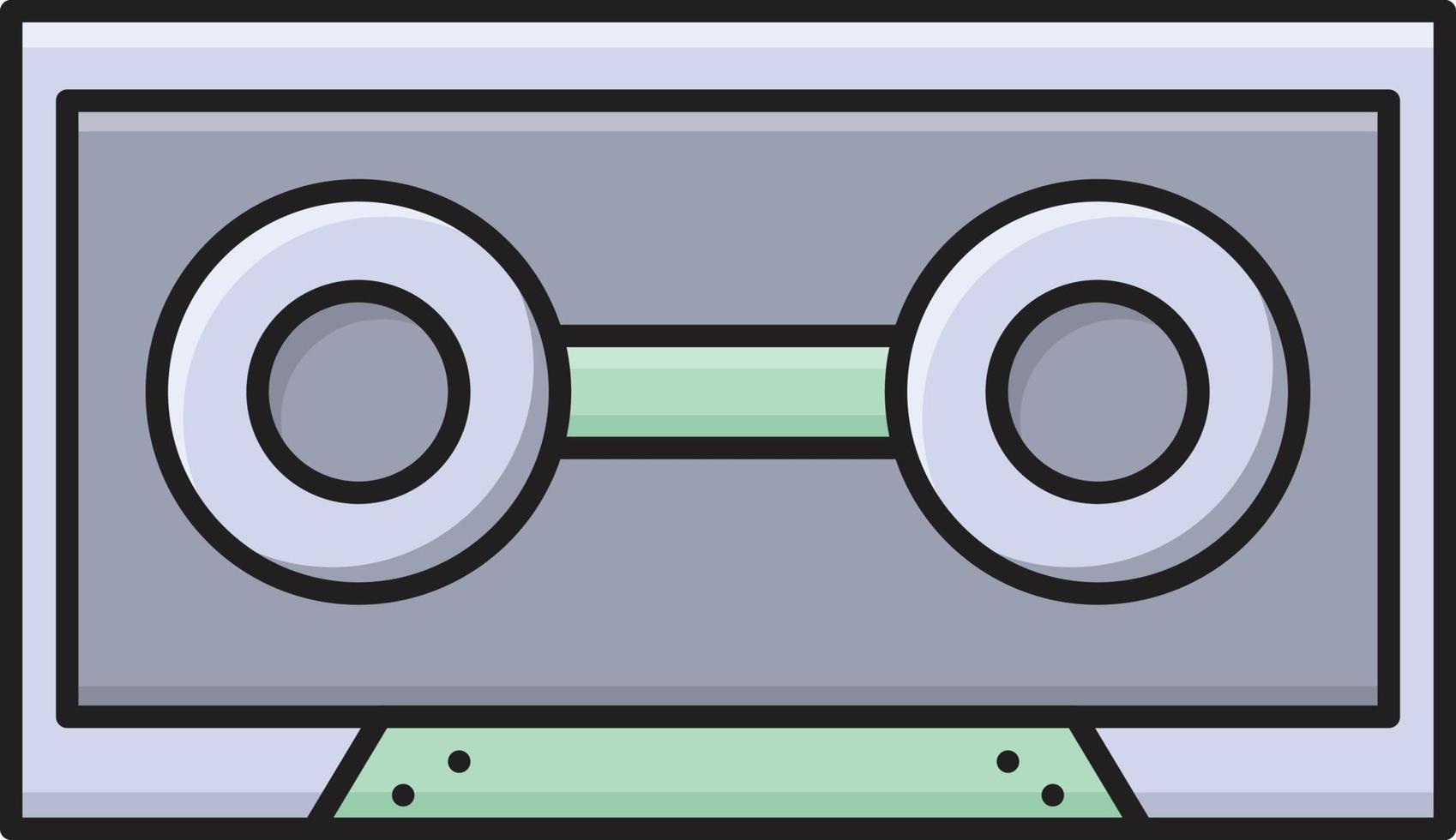 cassette vector illustration on a background.Premium quality symbols.vector icons for concept and graphic design.