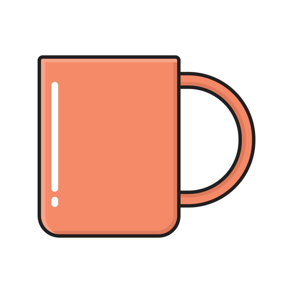 taza de ilustración vectorial sobre un fondo. símbolos de calidad premium. iconos vectoriales para el concepto y el diseño gráfico. vector