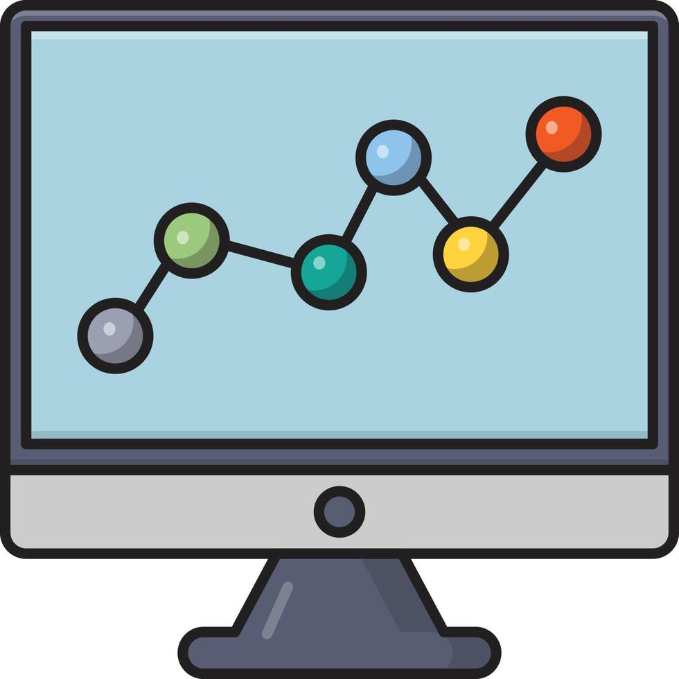 ilustración vectorial analítica sobre un fondo. símbolos de calidad premium. iconos vectoriales para concepto y diseño gráfico. vector