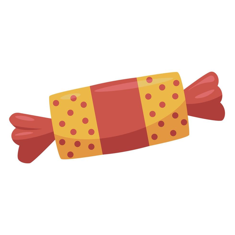 Sweets and bonbon candy in wripper cartoon vector