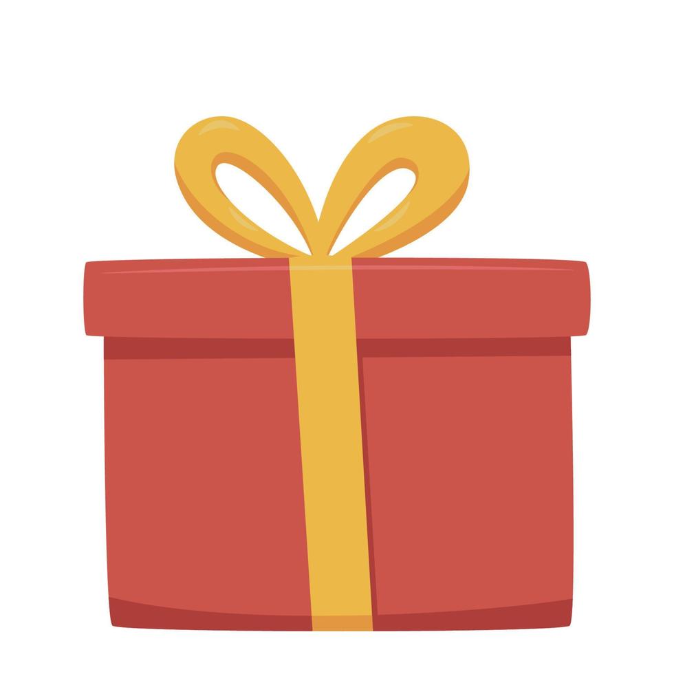 caja de regalo sorpresa, celebración de cumpleaños o navidad vector
