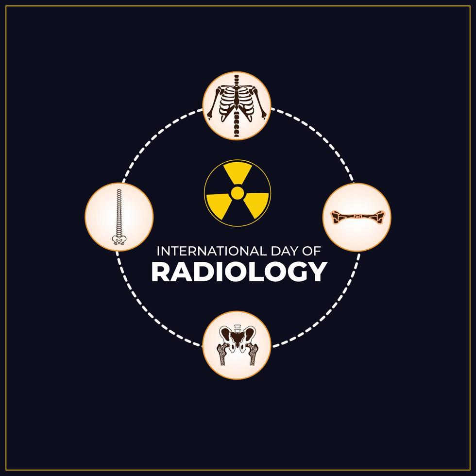 International day of Radiology. November 8. Template for background