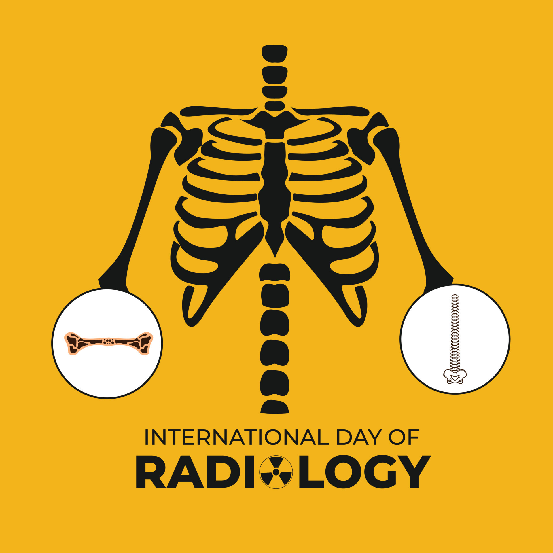 International day of Radiology. November 8. Template for background