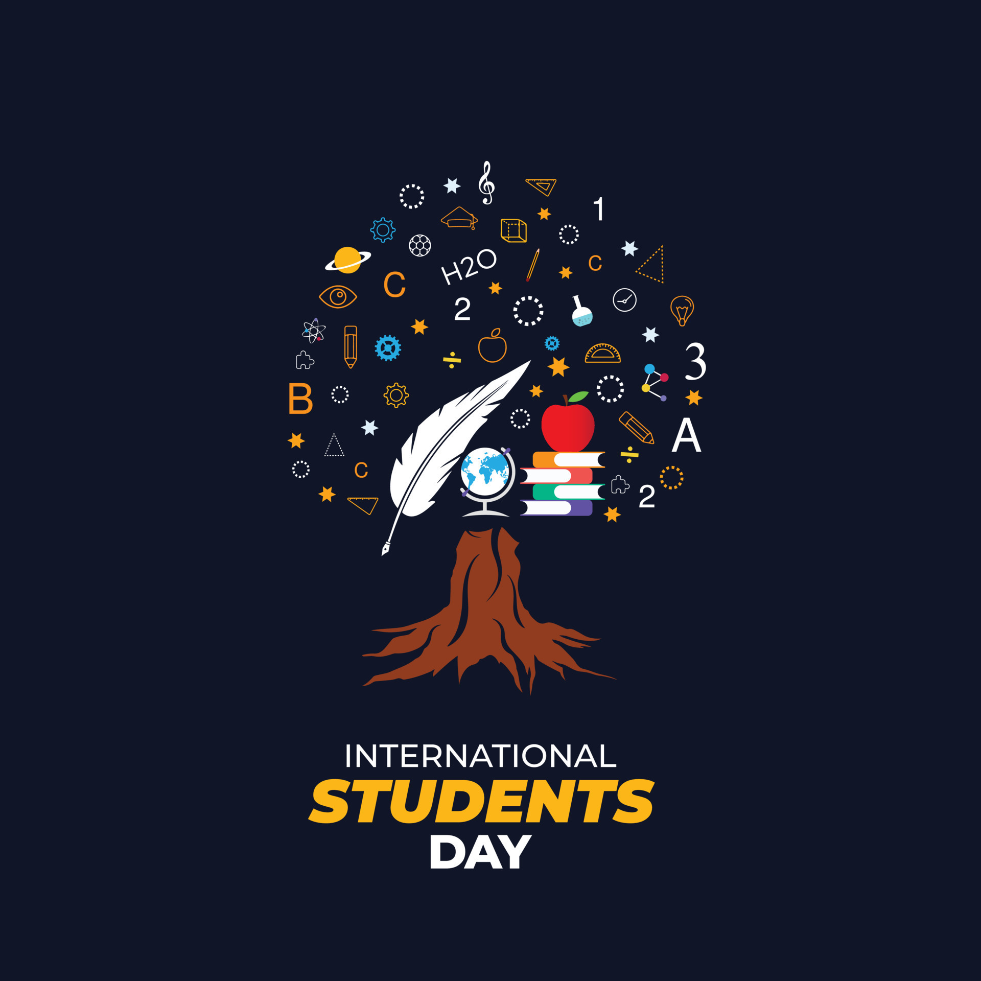 International Students Day. November 17. World students day concept