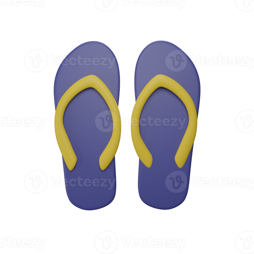 flip flops 3d icon, suitable for use as an additional element in your poster, banner and template designs png