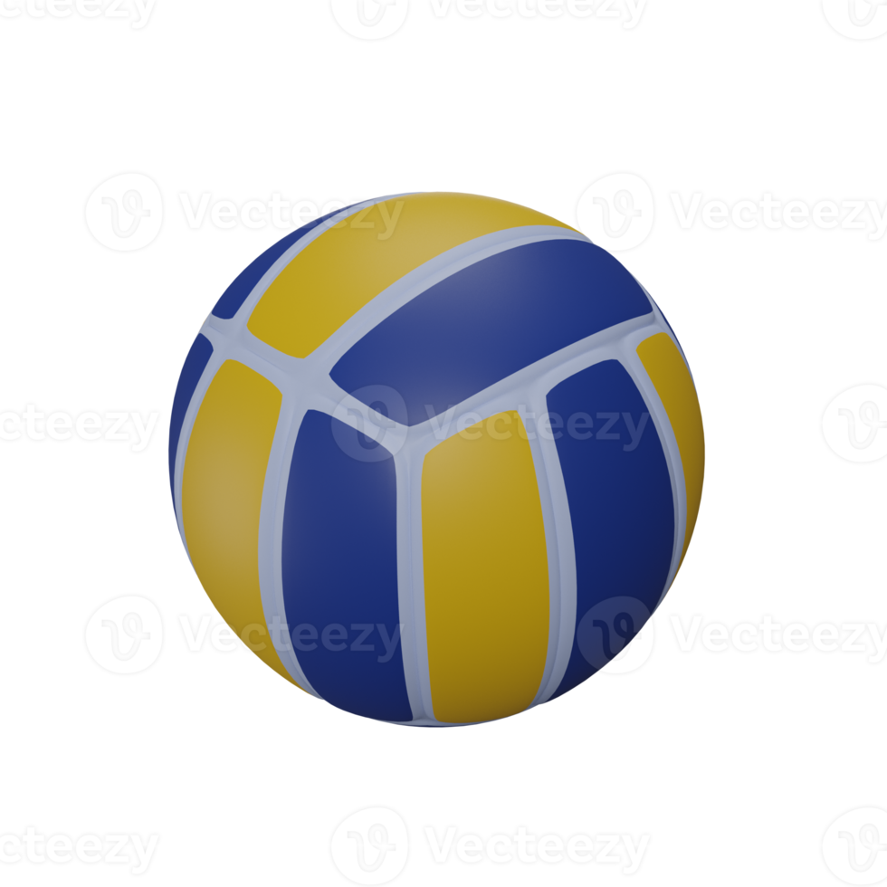 icono 3d de voleibol, adecuado para usar como elemento adicional en sus diseños de afiches, pancartas y plantillas png