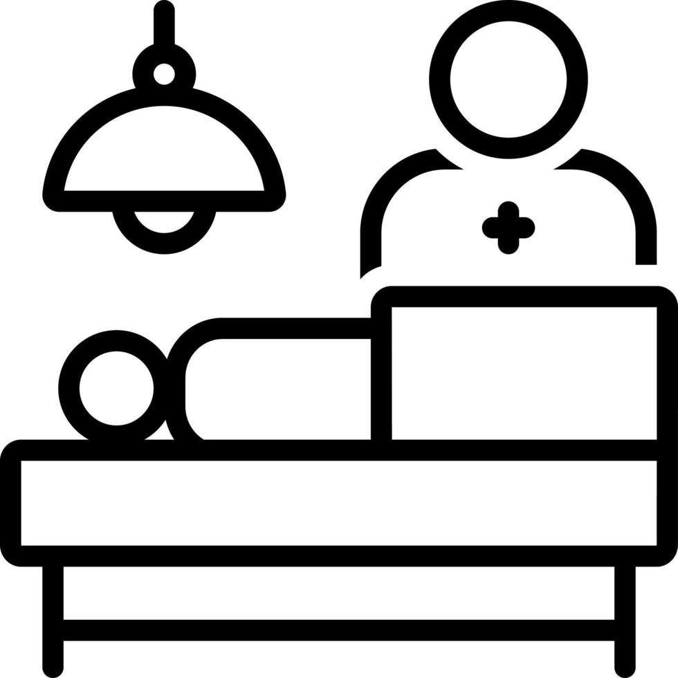 line icon for operation vector