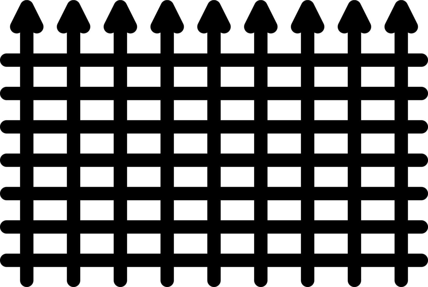 line icon for fence vector