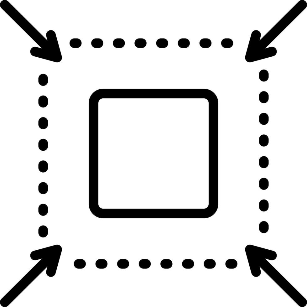 line icon for reduce vector