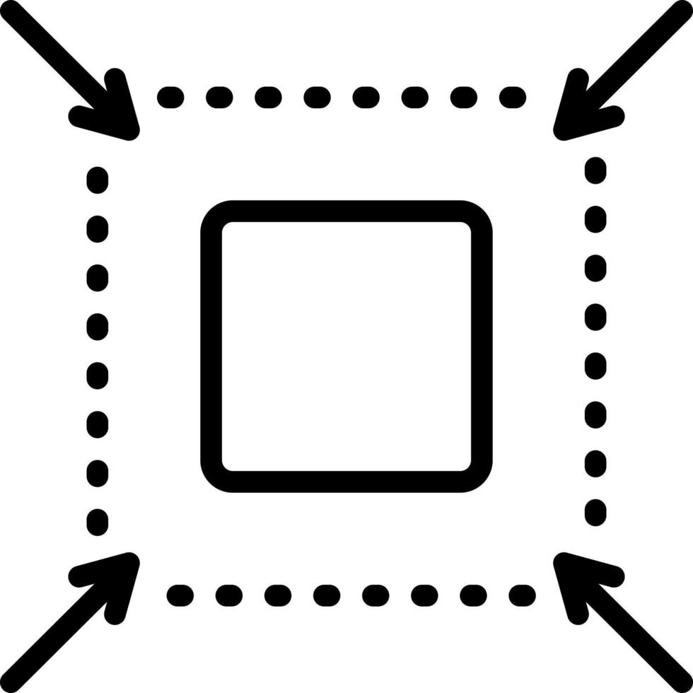 line icon for reduce vector