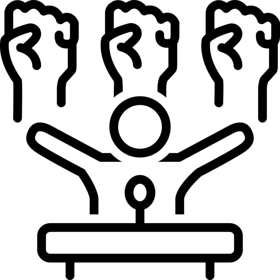 line icon for democracy vector