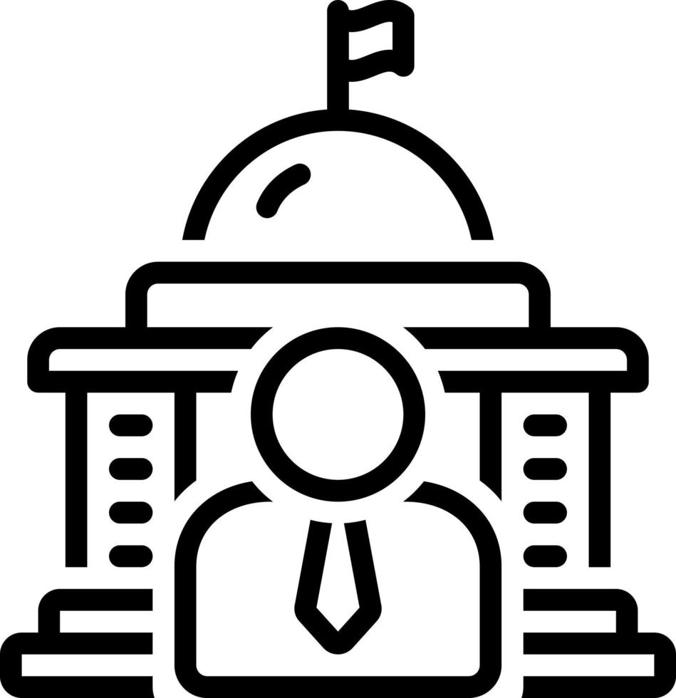 line icon for governor vector