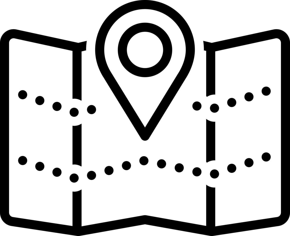 line icon for territory vector