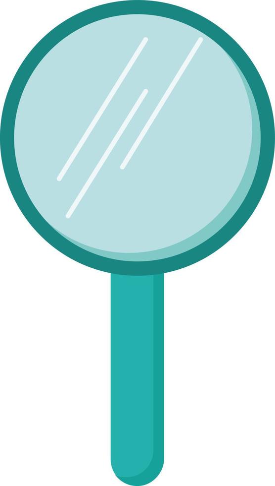 Magnifying glass, illustration, vector on white background.